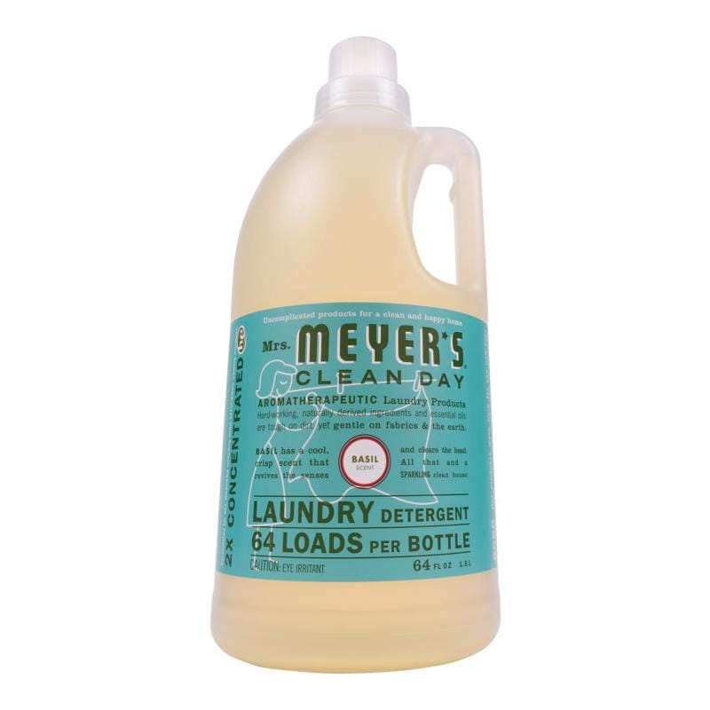 MRS. Meyer'S 14831 Clean Day Basil Scent Laundry Detergent Liquid 64 oz