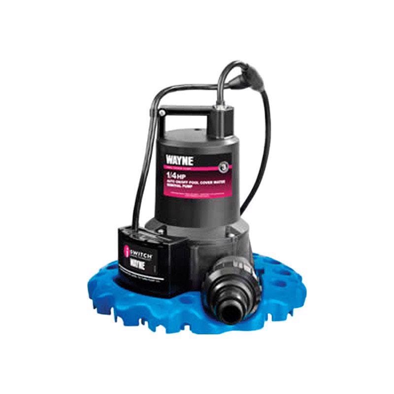 Wayne WAPC250 1/4 HP 3000 gph Thermoplastic Electronic Switch Bottom AC Pool Cover Pump
