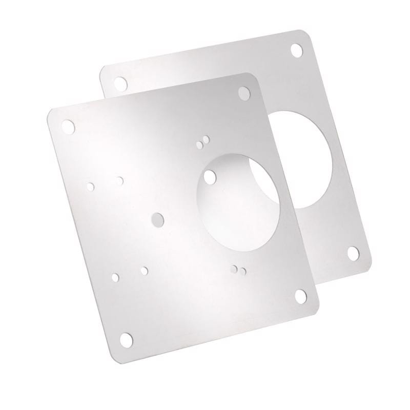 Amerock BP9243PLT 3 in. W X 3 in. L Satin Nickel Silver Steel Cabinet Hinge 2 pk