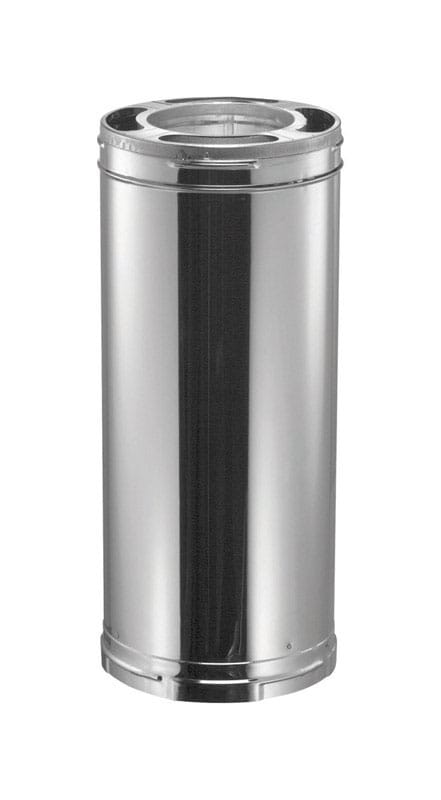 DuraVent 6DP-12 DuraPlus 6 in. D X 12 in. L Aluminum/Galvanized Steel Chimney Pipe