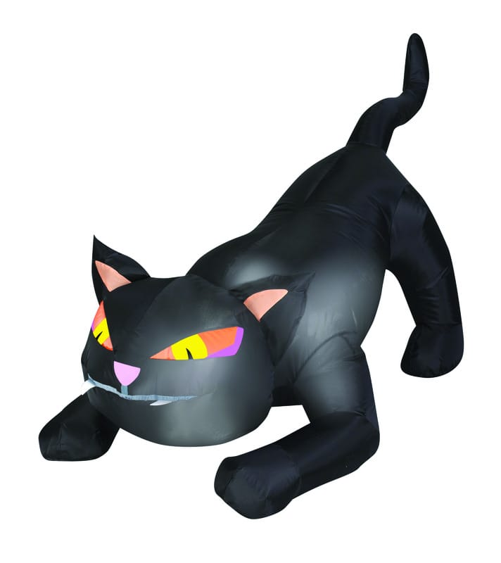 Gemmy 64911 Airblown 4 ft. LED Prelit Black Cat Inflatable
