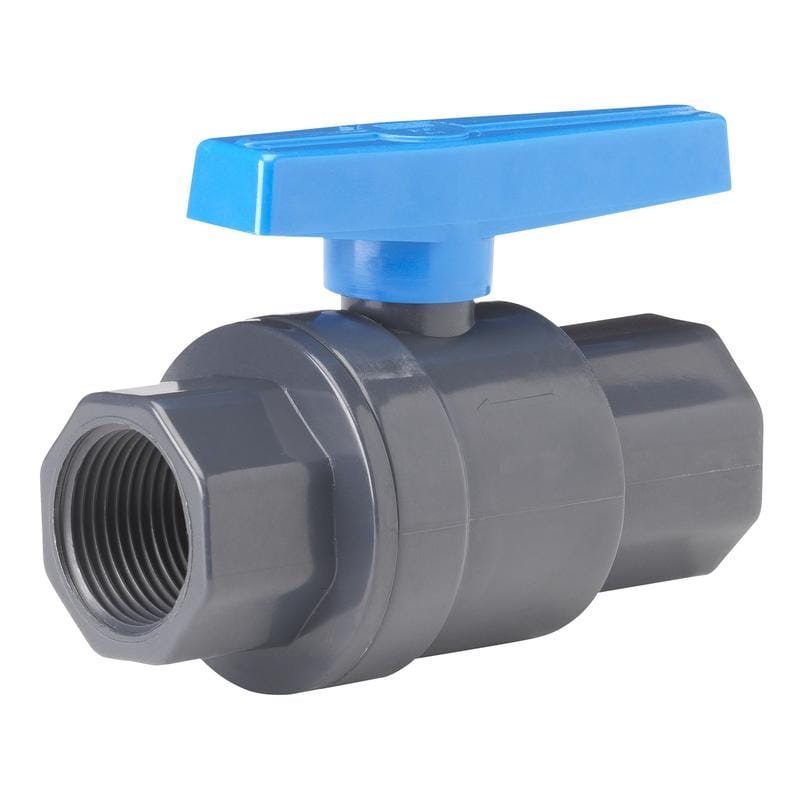 Homewerks VBVP80LTB5B 1 in. PVC FIP Ball Valve Full Port Quarter-Turn Lever For Potable Water
