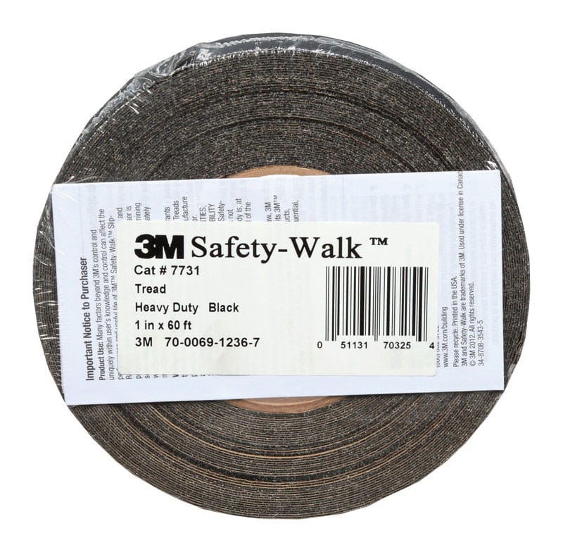 3M 7731 Safety-Walk Black Anti-Slip Tape 1 in. W X 60 ft. L