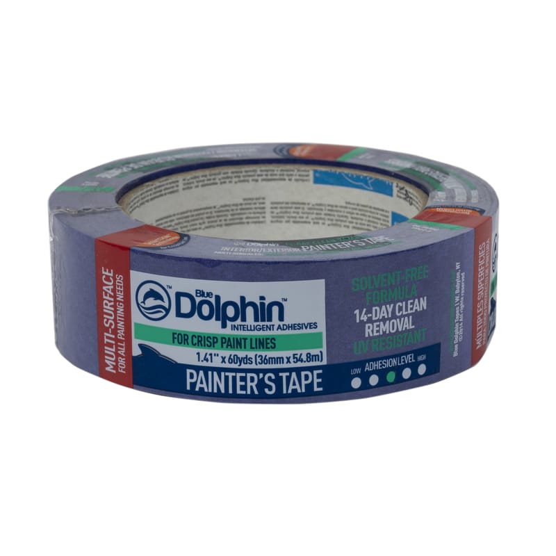 Blue Dolphin TP BDT 0150 1.41 in. W X 60 yd L Blue Medium Strength Painter's Tape 1 pk