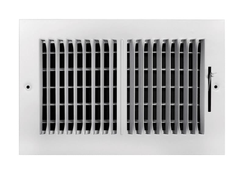 Tru Aire C102M10X04 4 in. H X 10 in. W 2-Way Powder Coat White Steel Wall/Ceiling Register