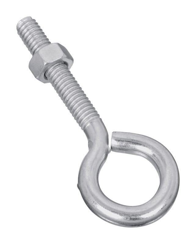 National Hardware N221-218 WeatherGuard 5/16 in. X 3-1/4 in. L Zinc-Plated Steel Eyebolt Nut Included