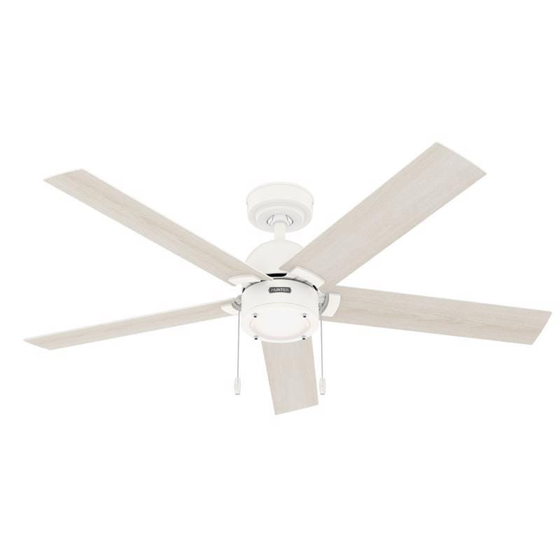 Hunter 51761 52 in. Matte White LED Indoor Ceiling Fan