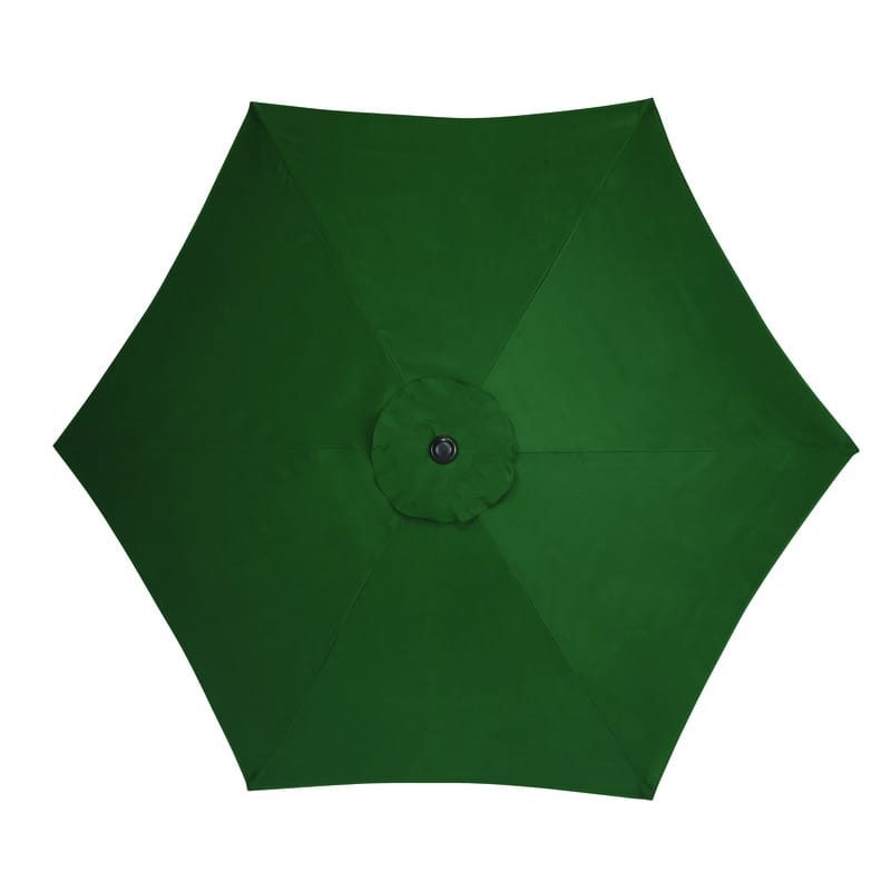 Living Accents UM90BK0BD-01 9 ft. Tiltable Green Market Umbrella