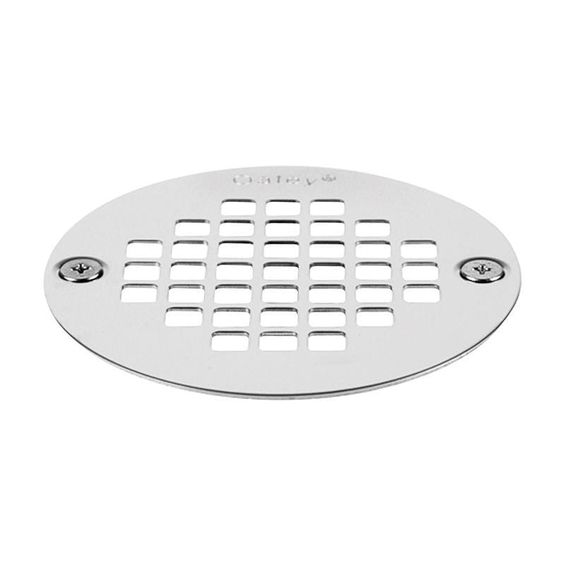 Oatey 42358 3-3/8 in. Polished Chrome Stainless Steel Shower Drain Strainer