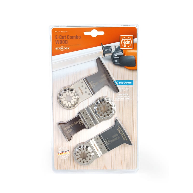 Fein 35222967300 Bi-Metal E-Cut Saw Blade Set 3 pc