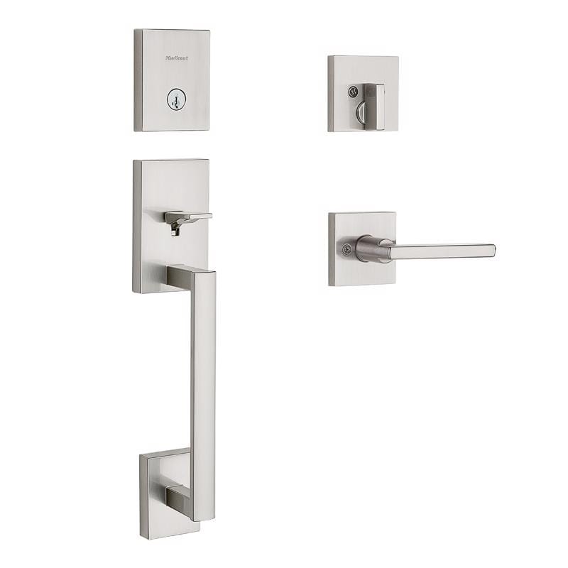 Kwikset 98180-078 San Clemente Satin Nickel Entry Handleset 1.75 in.