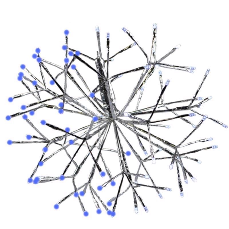 Celebrations 23-10010A LED Blue/Pure White Shimmering Sphere 16 in. Hanging Decor