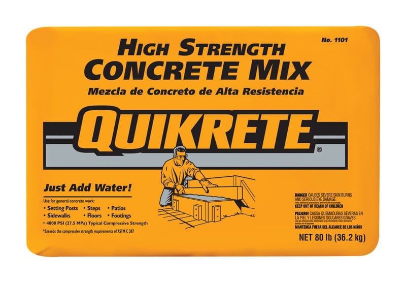 Quikrete 110180 Concrete Mix 80 lb Gray