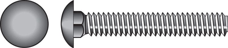 Hillman 7812590 3/8 in. X 5 in. L Hot Dipped Galvanized Steel Carriage Bolt 50 pk