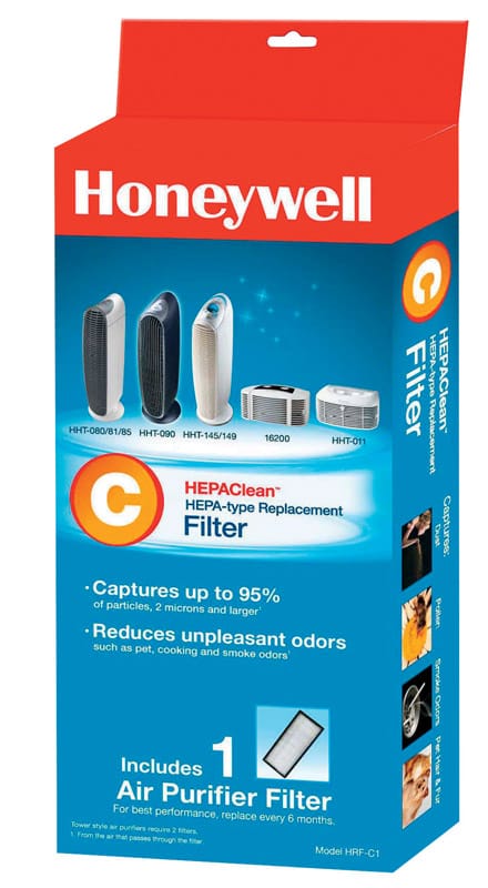 Honeywell HRF-C1 HEPAClean 4.9 in. H X 1.6 in. W Rectangular Air Purifier Filter 1 pk