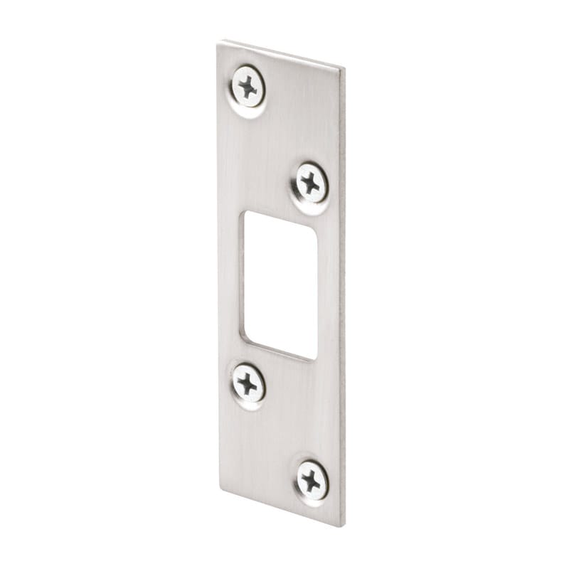 Prime-Line E 2461 3.625 in. H X 1.25 in. L Satin Nickel Steel High Security Deadbolt Strike