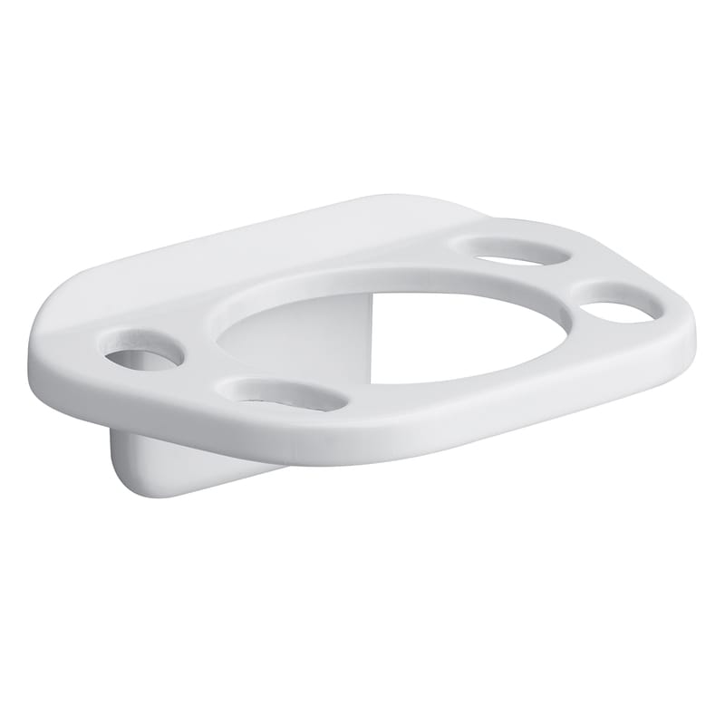 Oakbrook Collection 297-100607OB White Die Cast Zinc Toothbrush/Tumbler Holder