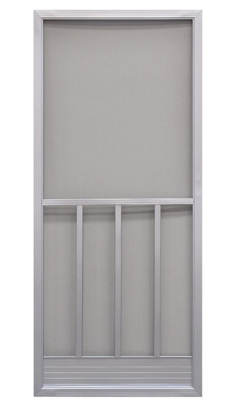 Precision 3210GR3068 79-3/4 in. H X 35-1/4 in. W Promo Gray Steel Screen Door