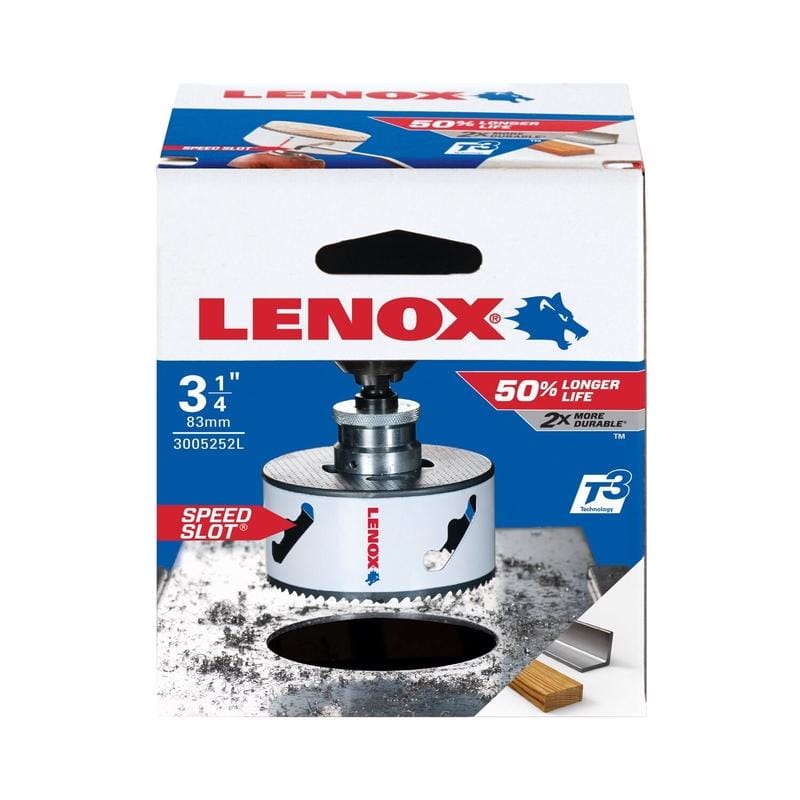 Lenox 3005252L Speed Slot 3-1/4 in. Bi-Metal 1.5 in. L Hole Saw