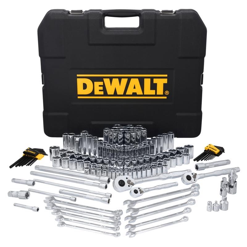 Dewalt DWMT45409 ToughSeries 1/4 & 3/8 & 1/2 in. drive Metric/SAE Mechanic's Tool Set 185 pc