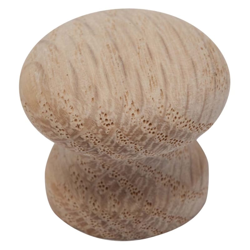 Waddell 9212.00 OAK-25 Round Cabinet Knob 2 in. D .5 in. Natural 25 pk