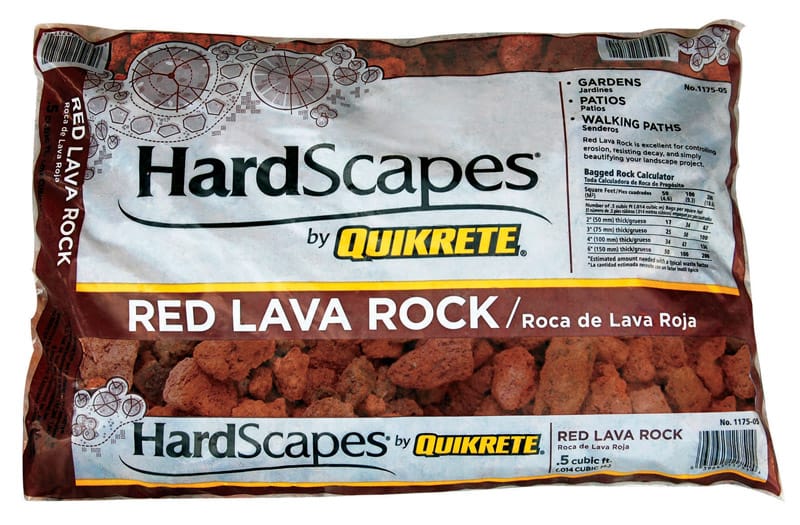 Quikrete 117505 HardScapes Red Lava Rock Decorative Stone 0.5 cu ft