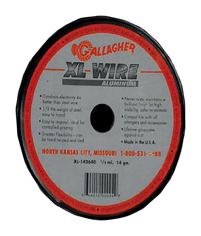 Gallagher AXL142640 Direct Current Electric Fence Wire 1/2 sq ft Silver
