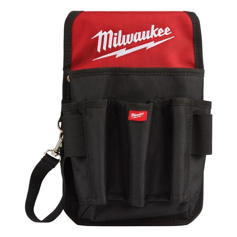 Milwaukee 48-22-8119 6.7 in. W X 10.75 in. H Ballistic Nylon Utility Pouch 9 pocket Black/Red 1 pc