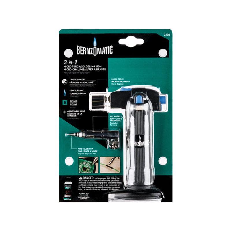 Bernzomatic ST2200 5-1/2 oz 3-in-1 Torch Kit 1 pc Butane