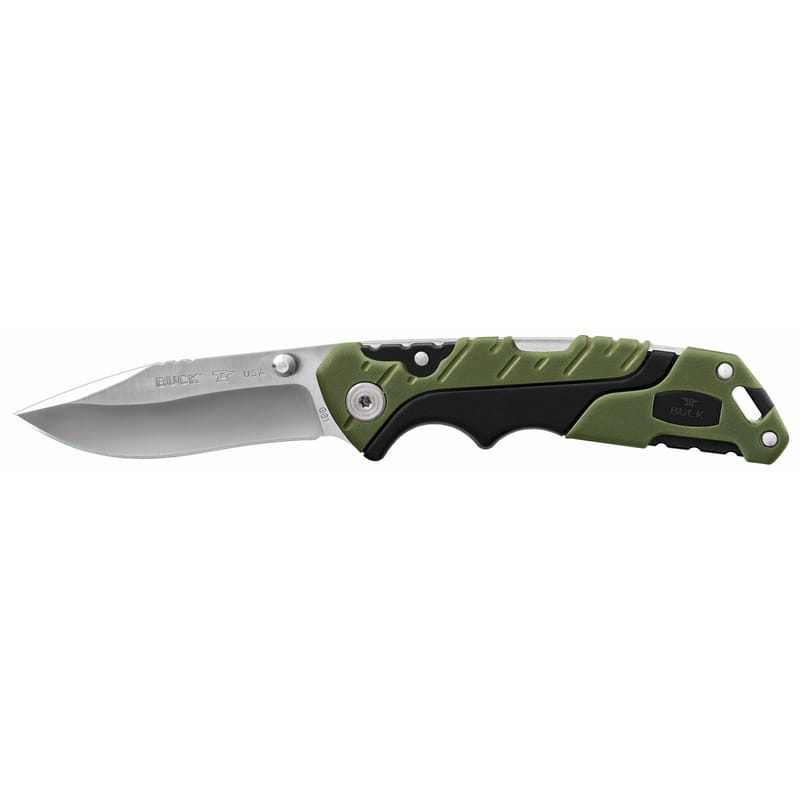 Buck Knives 11982 Folding Pursuit Black/Green 420 HC Steel > 6 in. Folding Knife