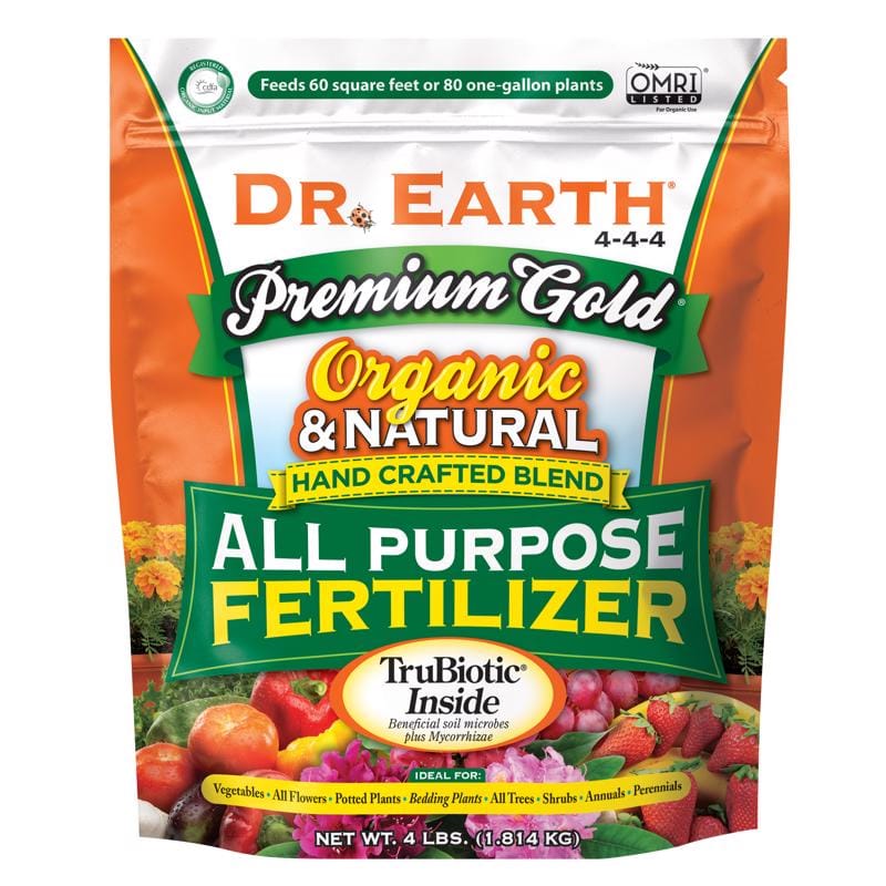 DR. Earth 706P Premium Gold All Purpose Organic Granules Flowers/Fruits/Vegetables All Purpose Plant Food