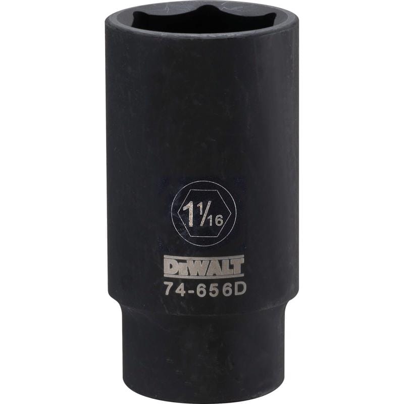 Dewalt DWMT74656OSP 1-1/16 in. X 1/2 in. drive SAE 6 Point Deep Impact Socket 1 pc