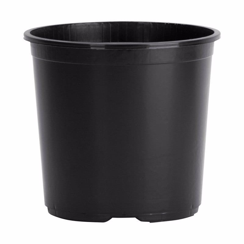 HC Companies NSR003G0G18 9 in. H X 10-1/2 in. W X 10.5 in. D Plastic Basic Flower Pot Black