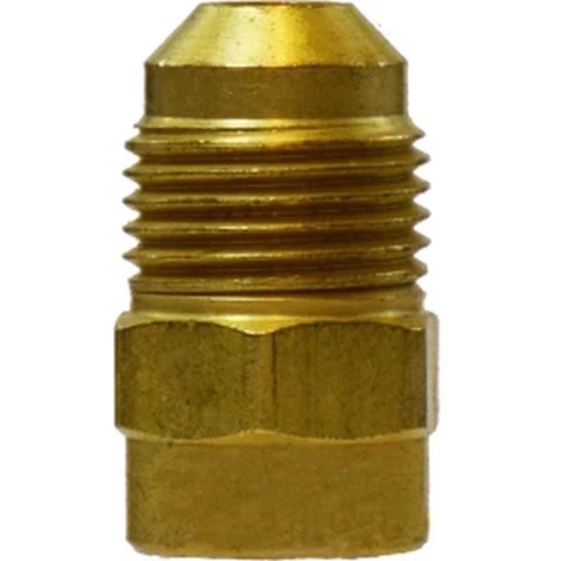 Anderson Metals 4506010AH 3/8 in. Female Flare in. X 1/2 in. D Male Flare Brass Reducing Adapter