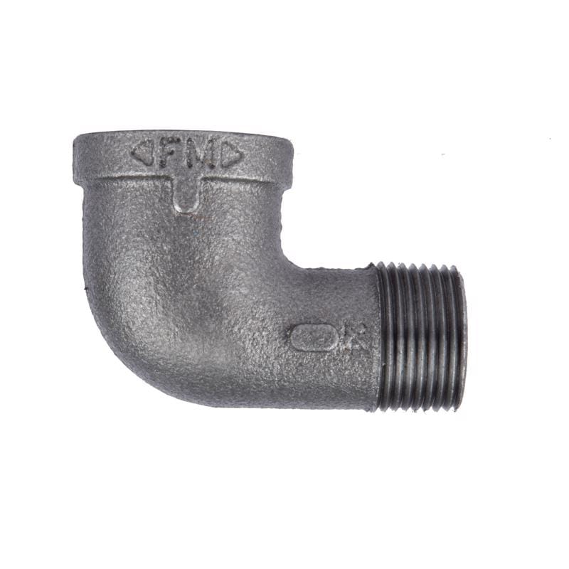 STZ Industries 310SE90-14 1/4 in. MIP each X 1/4 in. D FIP Black Malleable Iron 90 Degree Street Elbow
