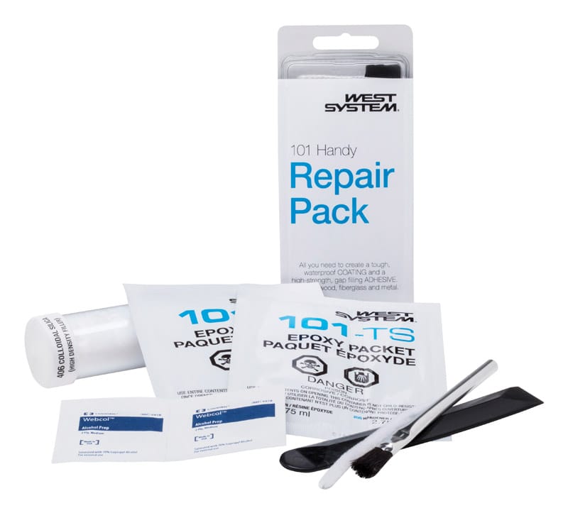 West System 101 105 Resin Extra Strength Epoxy off white Handy Repair Kit 6 pk