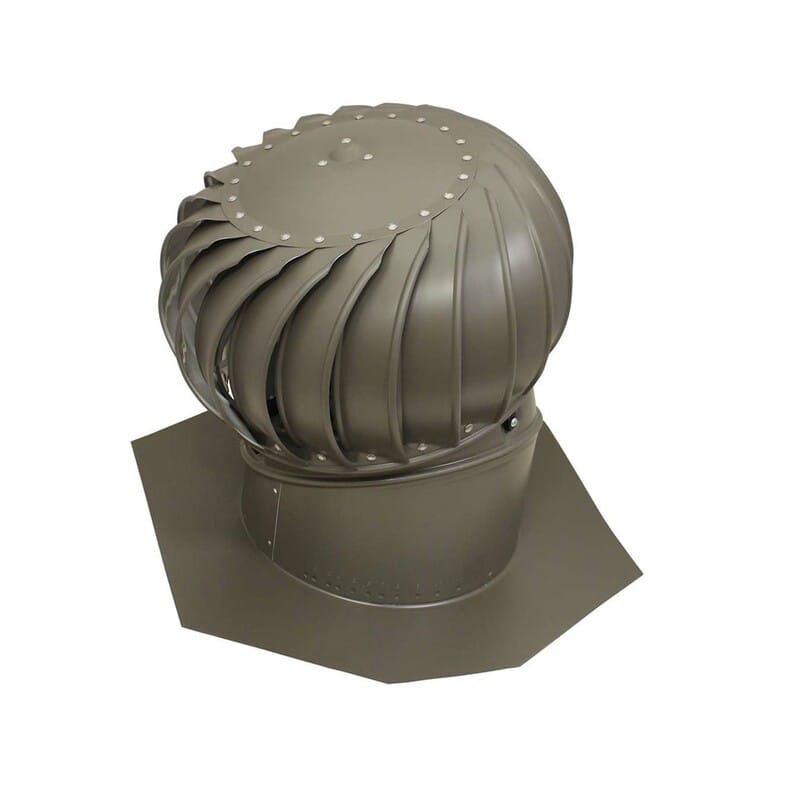 Air Vent TIBS0G00 Air Hawk 18.4 in. H X 12 in. D Weatherwood Aluminum Turbine and Base