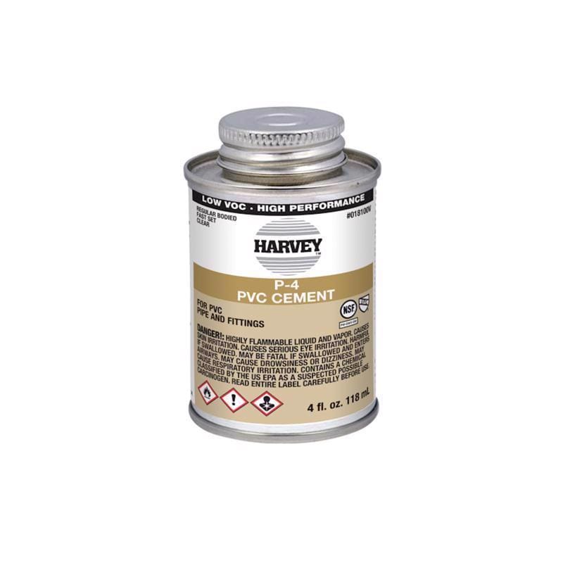 Oatey 18100V-24 Harvey Clear Cement For PVC 4 oz