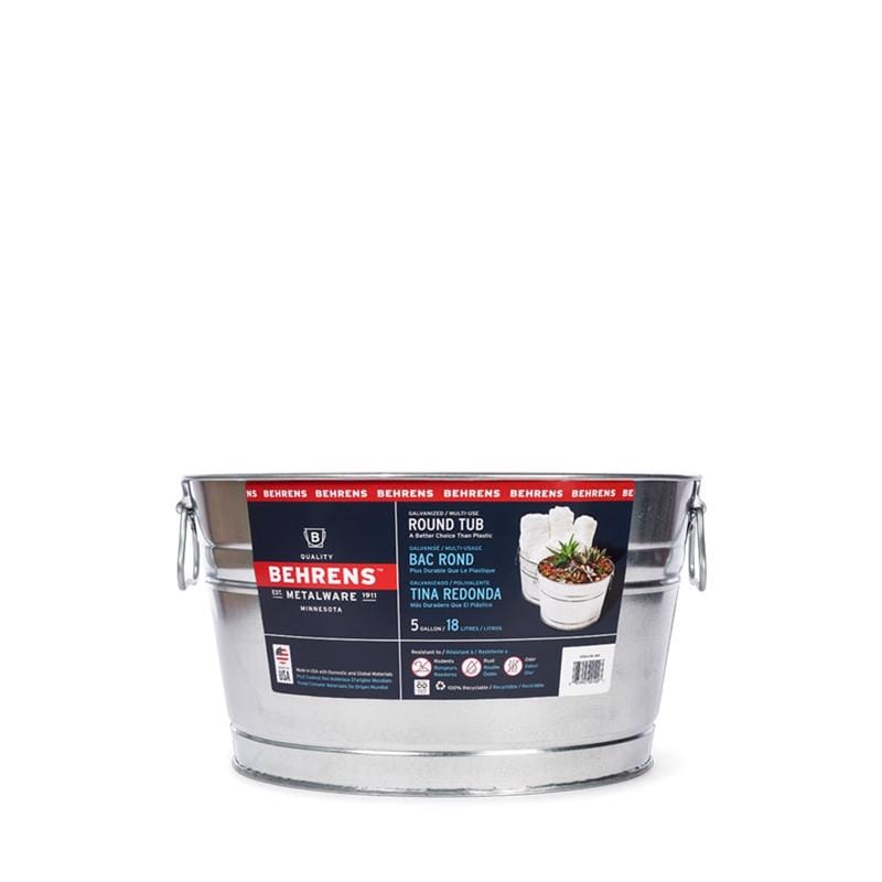 Behrens 0GS 5 gal Steel Multi Purpose Flexi-Tub Round