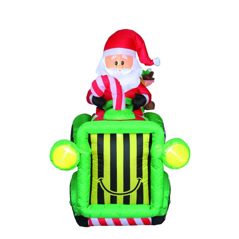 Celebrations MY-20C681 Santa With Tractor 6 ft. Inflatable