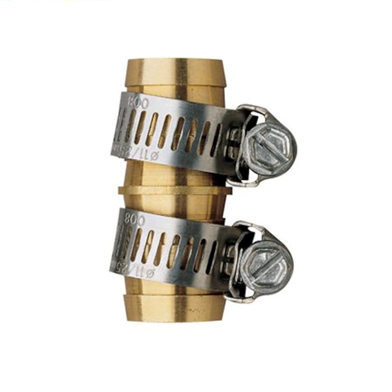 Orbit 58115N 5/8 in. Brass/Stainless Steel Non-Threaded Double Male Hose Mender