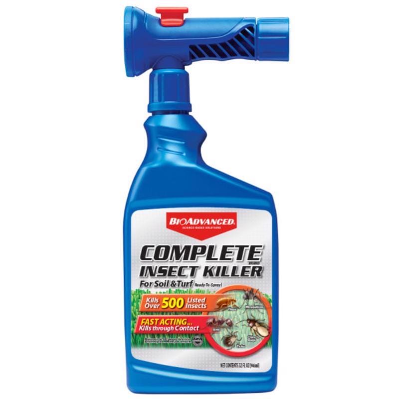 BioAdvanced 700384A Complete Brand, Ready-to-Spray Insect Killer for Soil & Turf Liquid 32 oz