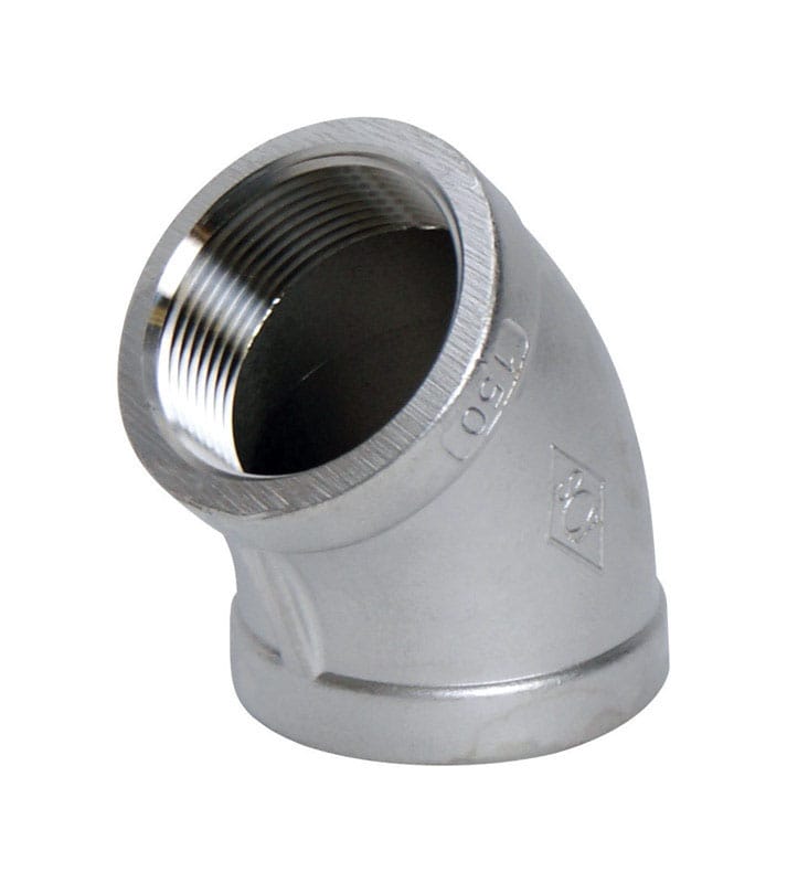Smith-Cooper 4638100650 1 in. FPT X 1 in. D FPT Stainless Steel 45 Degree Elbow