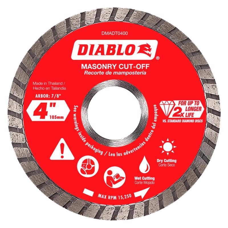 Diablo DMADT0450 Msnry Cut-Off Dsc 4-1/2"