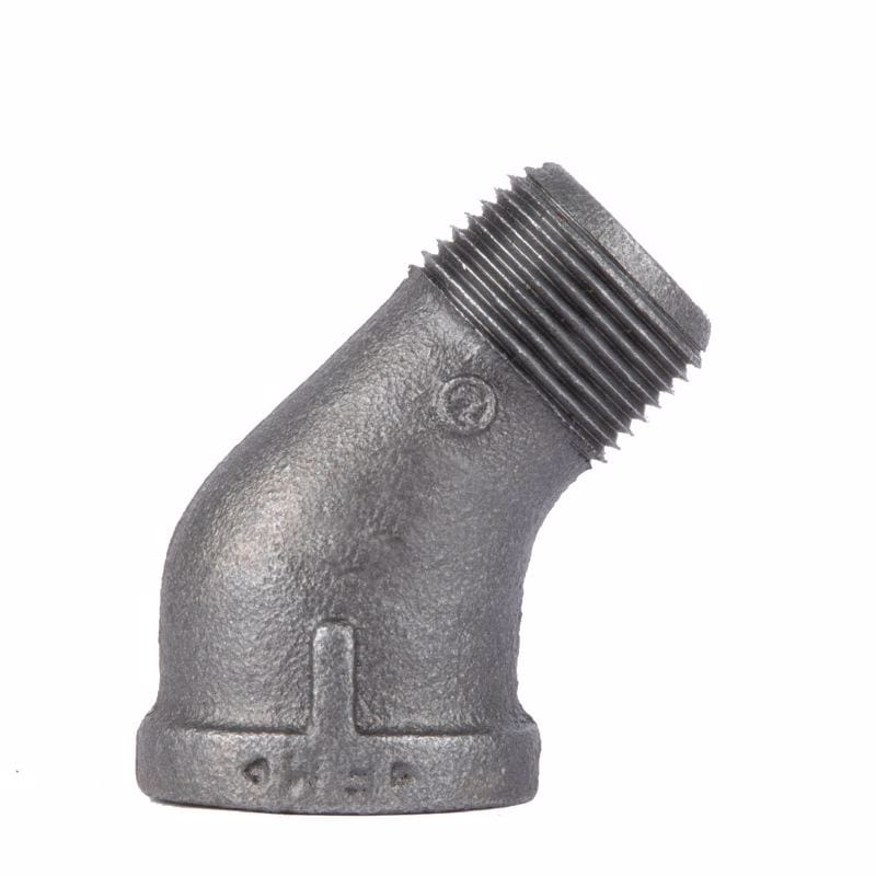 STZ Industries 501541 3/8 in. MIP each X 3/8 in. D FIP Black Malleable Iron 45 degree Street Elbow
