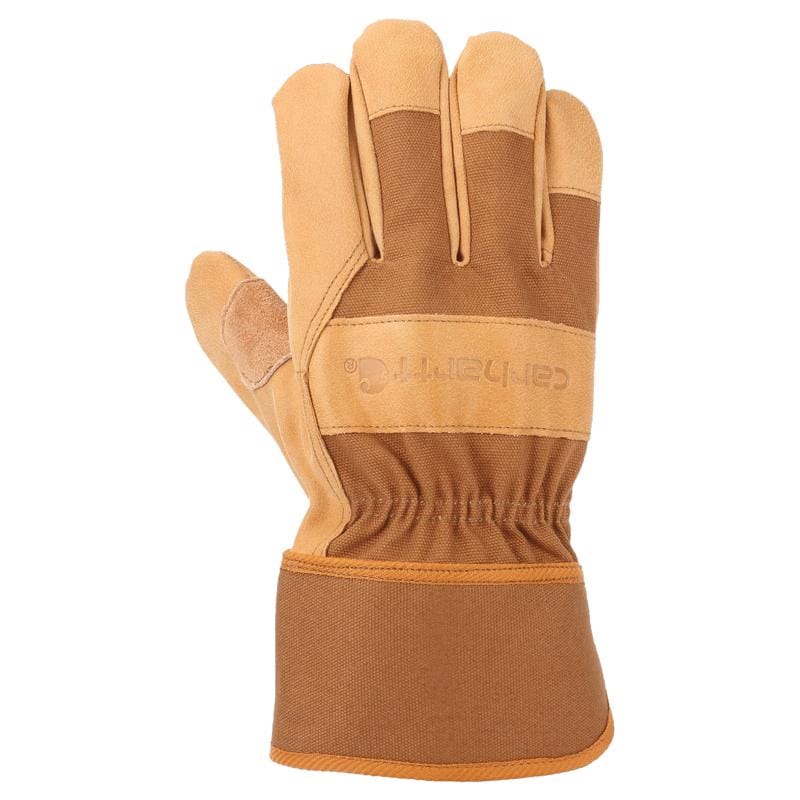 Carhartt GW0518MBROWN-XL Men's Indoor/Outdoor Work Gloves Brown XL 1 pair