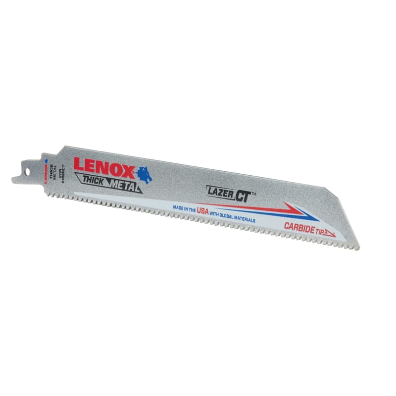 Lenox 2014224 Lazer CT 9 in. Carbide Tipped Reciprocating Saw Blade 8 TPI 1 pc
