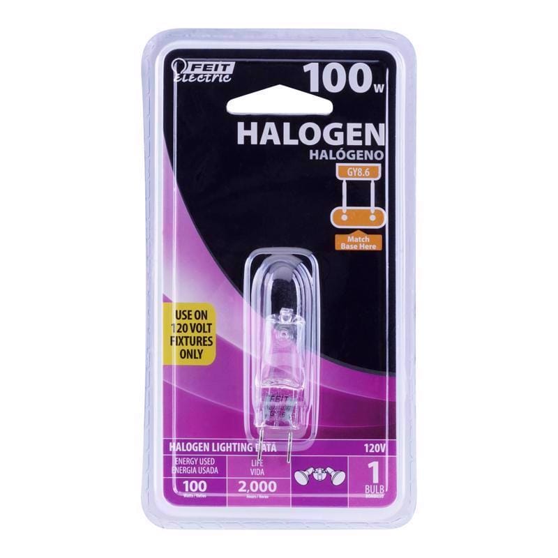 Feit BPQ100/8.6/RP 100 W T4 Tubular Halogen Bulb 1600 lm Warm White 1 pk