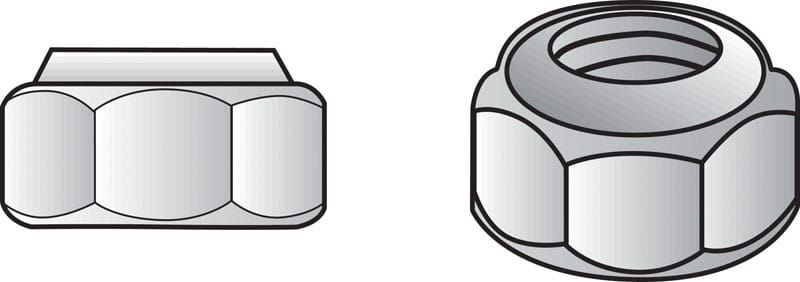 Hillman 180168 3/4 in. Zinc-Plated Steel USS Nylon Lock Nut 20 pk