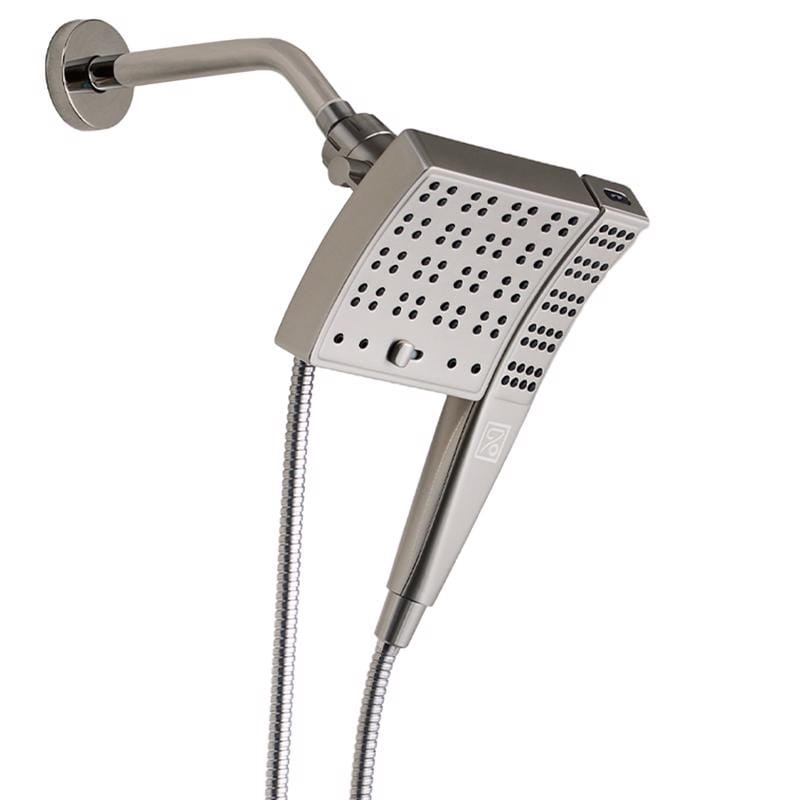 Seventy 12162 Danco Seventy Brushed Nickel ABS 3 settings Showerhead Combo 1.8 gpm